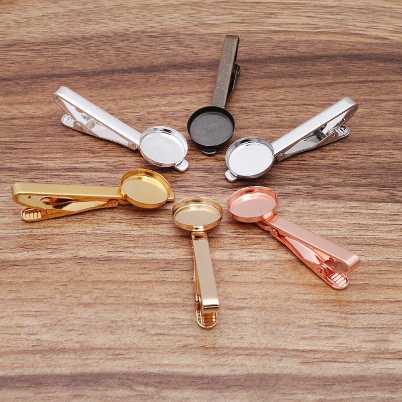 Tie Bar Set Gift - 50 adet renkli kravat klipsi, 16mm