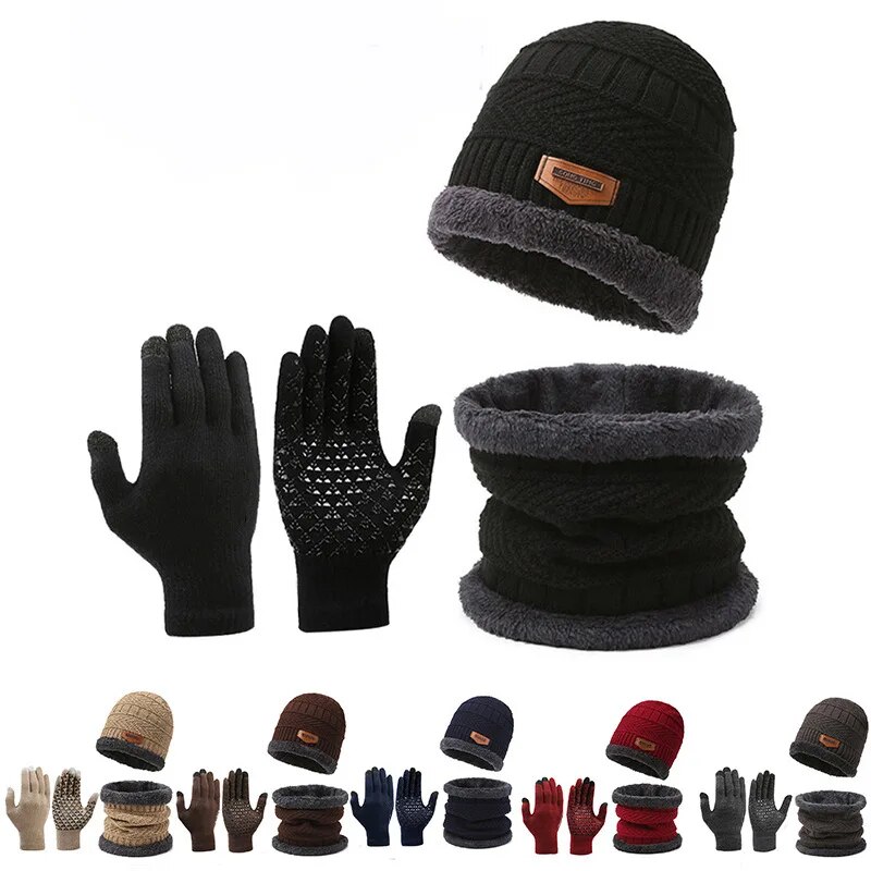 Muffler Men Wool - Erkek rüzgar geçirmez şapka açık seyahat