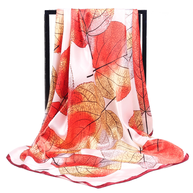 Kadın ipek eşarp zarif çiçek b - Scarf Silk Square incelemesi ve fiyatı