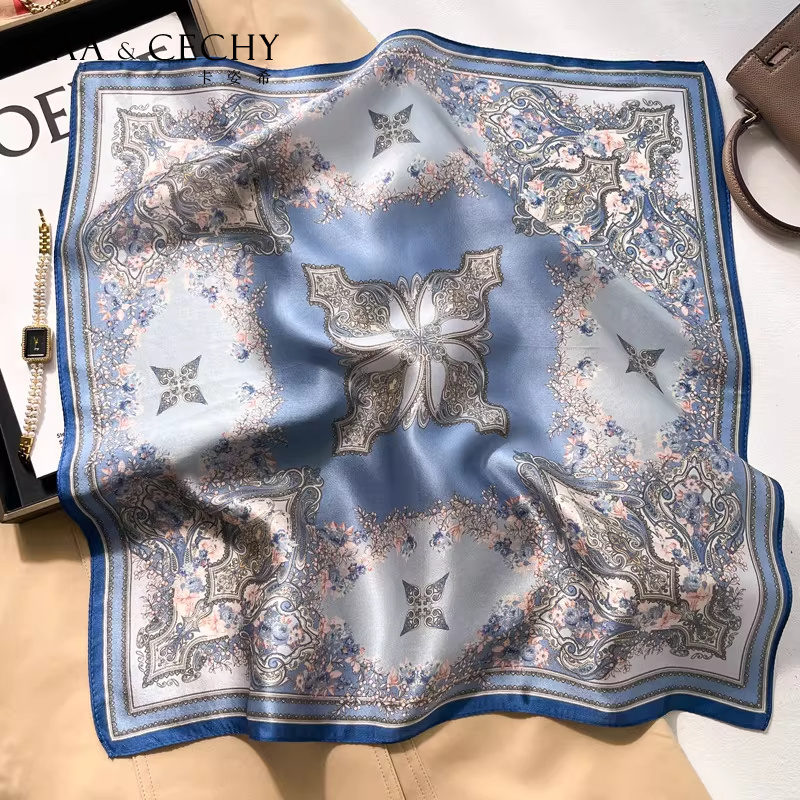 Barok Çiçek % 100% Dut Ipek Ka - Scarf Silk Square incelemesi ve fiyatı