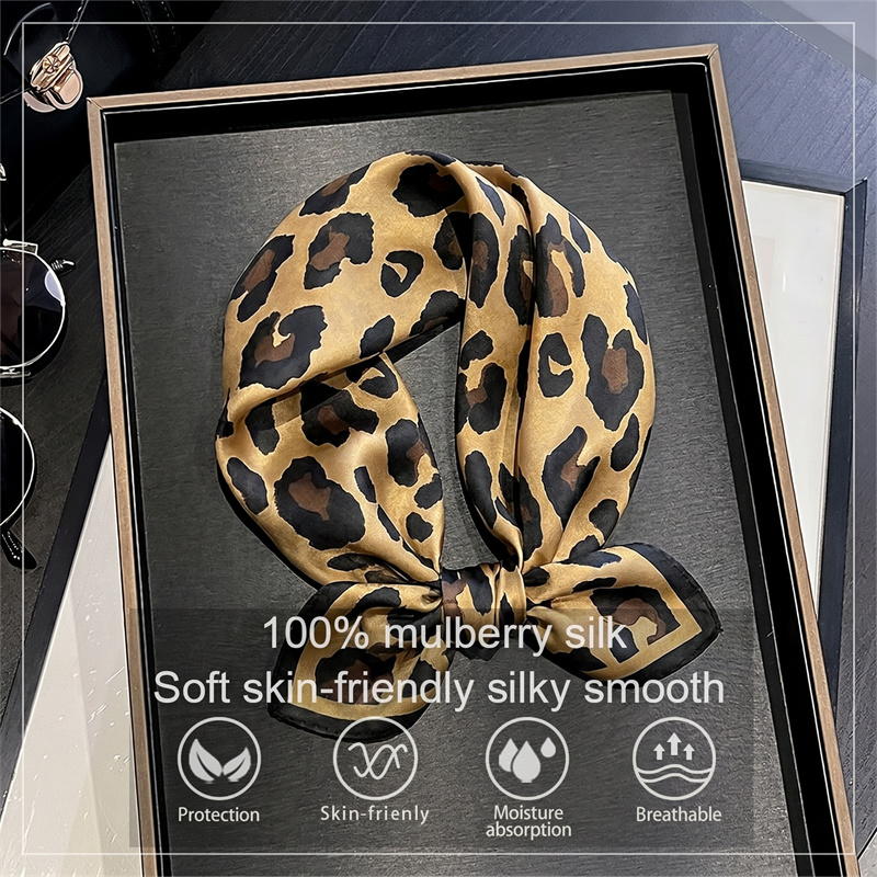 % 100% ipek kare eşarp leopar  - Scarf Silk Square incelemesi ve fiyatı