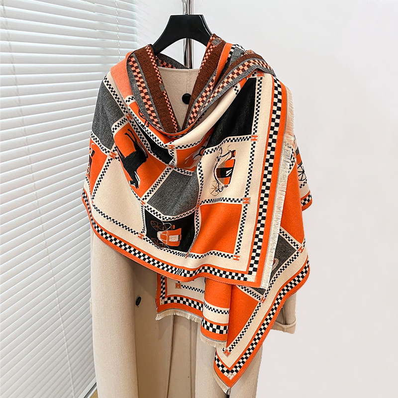 Lüks Sıcak Panço Kaşmir Kış Ka - Woven Scarf Blanket incelemesi ve fiyatı