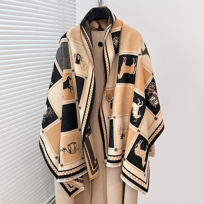 Lüks Sıcak Panço Kaşmir Kış Ka - Woven Scarf Blanket incelemesi ve fiyatı